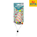 Pet Party Stripes Cone Plush Party Hat Dog Accessories