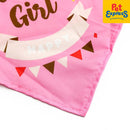 Pet Party Birthday Girl Drool Towel Bandana Dog Costume Pink