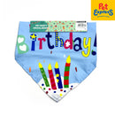 Pet Party Birthday Drool Towel Bandana Dog Costume Blue