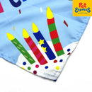 Pet Party Birthday Drool Towel Bandana Dog Costume Blue