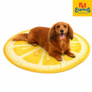 Pet Express Round Cooling Mat for Dogs and Cats Lemon