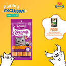 Whiskas Creamy Treats Salmon Cat Treats 12gx4