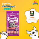 Whiskas Creamy Treats Tuna and Salmon Cat Treats 12gx4