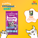 Whiskas Creamy Treats Katsuo and Seafood Cat Treats 12gx4