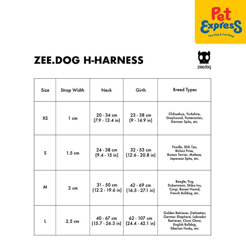 Zee.Dog Atlanta Dog H-Harness Large