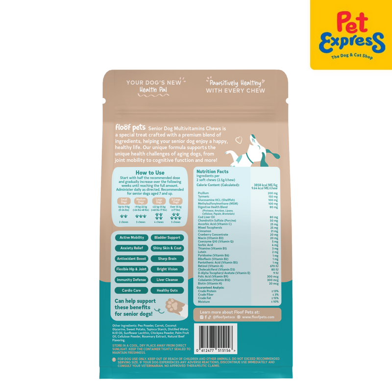 Floof Pets Senior Probiotic and Multivitamins Dog Supplement 300g