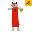Pet Pals Plush Squeaky Flat Red Fox Dog Toy 52cm