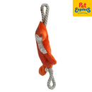 Pet Pals Plush Squeaky Red Squirrel with Rope Dog Toy 45cm