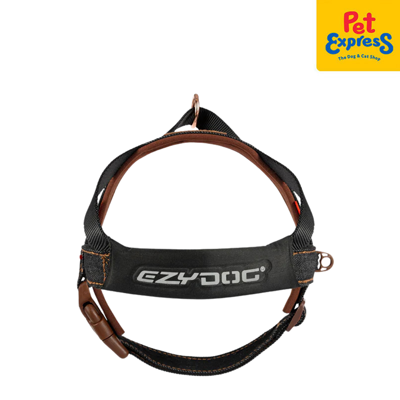 EzyDog Quickfit Dog Harness Large Black Denim