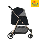 Pet Pals 3 Wheel Pet Stroller Black Gold