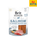 Brit Meaty Jerky Adult Protein Bar Salmon and Chicken Dog Treats 80g