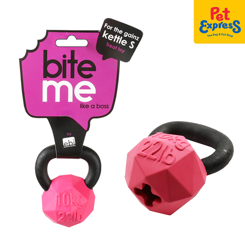 [FOR PRE-ORDER] Bite Me For the Gainz - Kettlebell Dog Toy Large