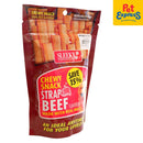 Sleeky Chewy Snack Strap Beef Dog Treats 175g