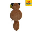 Pet Pals Plush Squeaky Flat Fox Dog Toy 40cm