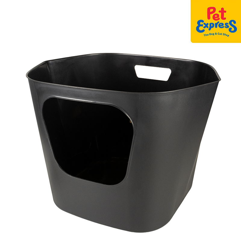 [FOR PRE-ORDER] I Love Happy Cats Dean - Open Recycled Toilet Bin Black