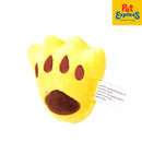 Approved Plush Paw Shape Dog Toy Yellow