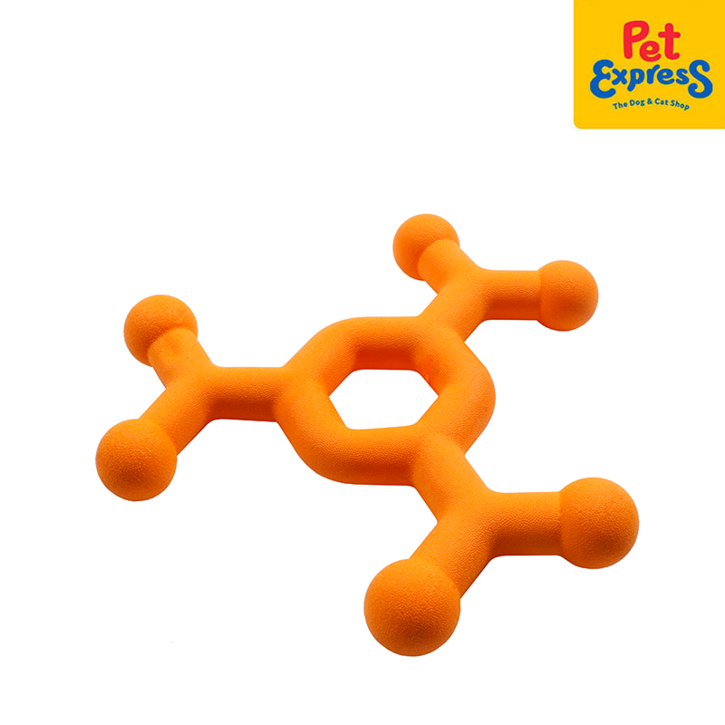 [FOR PRE-ORDER] Bite Me Dawg Science - Molecule Dog Toy Large Orange