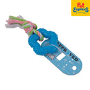 Approved Teether Star with Rope Dog Toy Blue