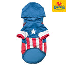 Marvel Avengers Captain America Hoodie Jacket Dog Apparel Medium