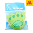 Approved Plush Paw Shape Dog Toy Green