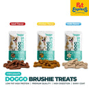 Doggo Brushie Chicken Dog Treats Mini Pouch 80g
