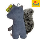 Pet Pals Plush Squeaky Gray Squirrel Dog Toy 26cm