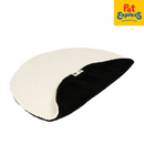 I Love Happy Cats Maeve - Round Plaid Black White