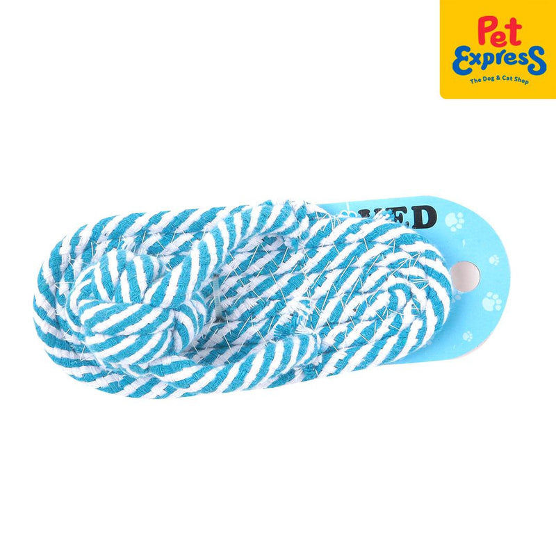 Approved Rope Slipper Dog Toy Small Blue