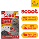 Scoot Clumping Unscented Activated Charcoal Cat Litter 2.5L