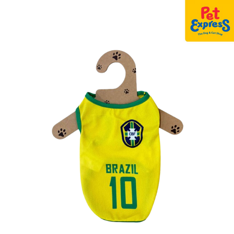 Pet Express Sando Jersey Brazil Dog Apparel Medium