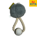Pet Pals Plush Squeaky Sloth with Ball Dog Toy 25cm