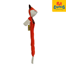 Pet Pals Plush Squeaky Flat Red Fox Dog Toy 52cm