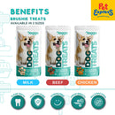 Doggo Brushie Chicken Dog Treats Mini Pouch 80g