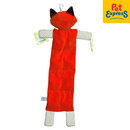 Pet Pals Plush Squeaky Flat Red Fox Dog Toy 52cm