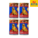 BUY 4 SmartHeart Beef and Liver Wet Dog Food 400g (4 cans)