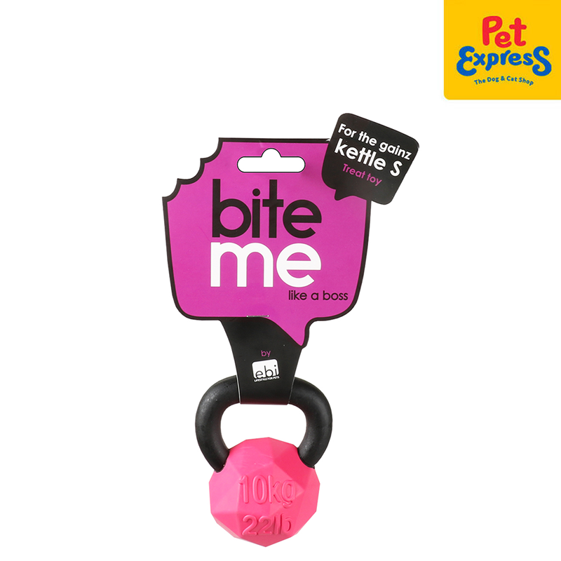 [FOR PRE-ORDER] Bite Me For the Gainz - Kettlebell Dog Toy Large