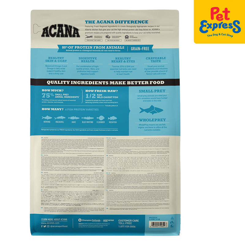 Acana Pacifica All Life Stages Dry Cat Food 1.8kg (Expiration Date: April 2026)