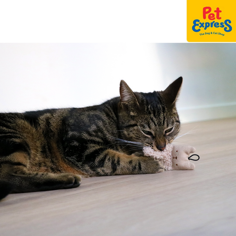 [FOR PRE-ORDER] I Love Happy Cats Alfie - Cat Toy White