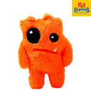 Approved Plush Orange Monster Dog Toy