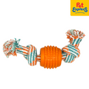 Lucky Dog Double Dental Rope Dog Toy Orange