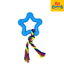 Lucky Dog Teething Star Dog Toy Blue