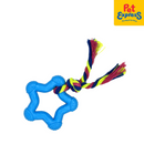 Lucky Dog Teething Star Dog Toy Blue