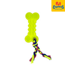 Lucky Dog Teething Bone Dog Toy Green