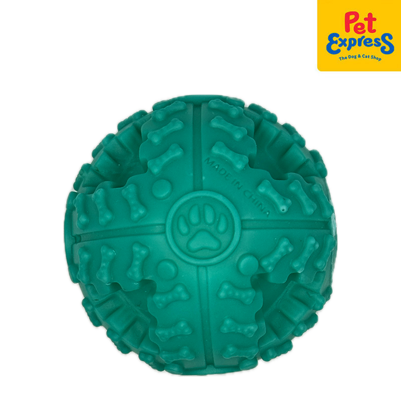 Lucky Dog Food Ball Dog Toy Green Pet Express