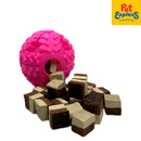 Lucky Dog Food Ball Dog Toy Pink