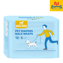 Bark and Spark Male Wrap 12s Small