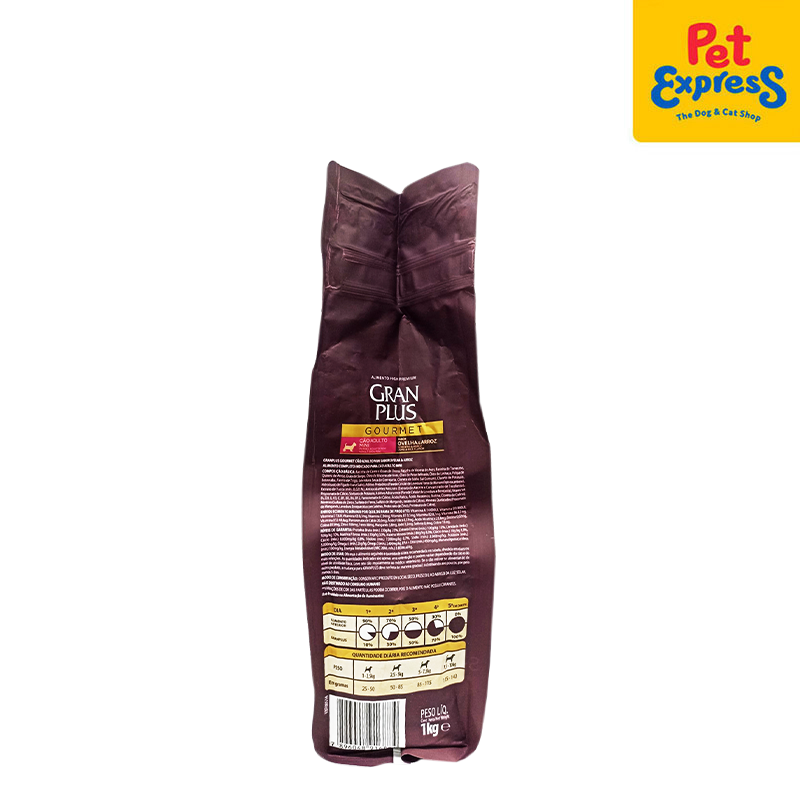 GranPlus Gourmet Puppy Mini Lamb and Rice Dry Dog Food 1kg