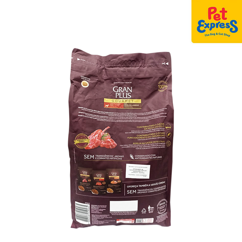 GranPlus Gourmet Puppy Mini Lamb and Rice Dry Dog Food 3kg