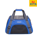 Lucky Dog Mesh Pet Carrier with Shoulder Strap Blue