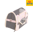 Lucky Dog Mesh Pet Carrier with Shoulder Strap Pink